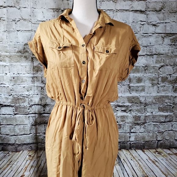 Jumpsuit | mustard color - Picture 2 of 7